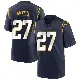 ＃27 Men's JaQuae Jackson Navy Game Los Angeles Chargers Team Color Jersey