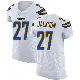 ＃27 Men's JaQuae Jackson White Elite Los Angeles Chargers Vapor Untouchable Jersey