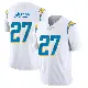 ＃27 Men's JaQuae Jackson White Limited Los Angeles Chargers Vapor Untouchable Jersey