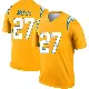 ＃27 Men's RJ Mickens Gold Legend Los Angeles Chargers Inverted Jersey