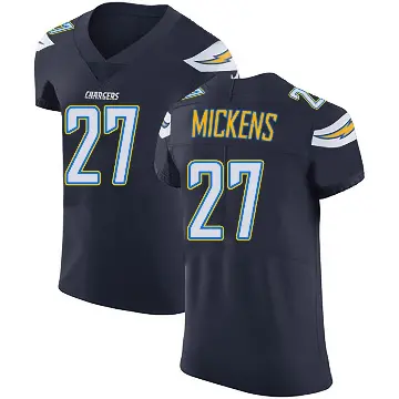 ＃27 Men's RJ Mickens Navy Blue Elite Los Angeles Chargers Team Color Vapor Untouchable Jersey