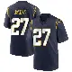 ＃27 Men's RJ Mickens Navy Game Los Angeles Chargers Team Color Jersey