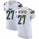 ＃27 Men's RJ Mickens White Elite Los Angeles Chargers Vapor Untouchable Jersey