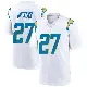 ＃27 Men's RJ Mickens White Game Los Angeles Chargers Jersey