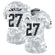 ＃27 Women's JaQuae Jackson Arctic Camo Limited Los Angeles Chargers 2024 Salute to Service Jersey