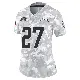 ＃27 Women's JaQuae Jackson Arctic Camo Limited Los Angeles Chargers 2024 Salute to Service Jersey