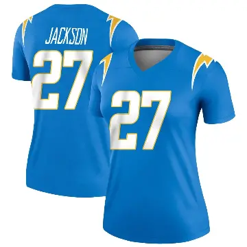 ＃27 Women's JaQuae Jackson Blue Legend Los Angeles Chargers Powder Jersey