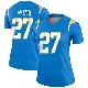 ＃27 Women's JaQuae Jackson Blue Legend Los Angeles Chargers Powder Jersey