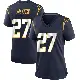 ＃27 Women's JaQuae Jackson Navy Game Los Angeles Chargers Team Color Jersey