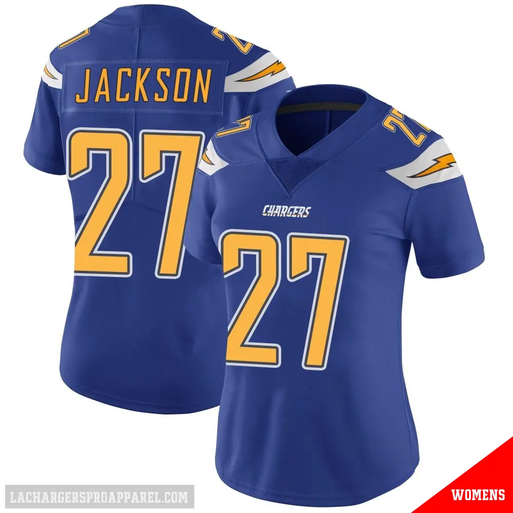 ＃27 Women's JaQuae Jackson Royal Limited Los Angeles Chargers Color Rush Vapor Untouchable Jersey