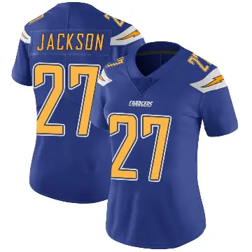 ＃27 Women's JaQuae Jackson Royal Limited Los Angeles Chargers Color Rush Vapor Untouchable Jersey