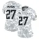 ＃27 Women's RJ Mickens Arctic Camo Limited Los Angeles Chargers 2024 Salute to Service Jersey