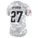 ＃27 Women's RJ Mickens Arctic Camo Limited Los Angeles Chargers 2024 Salute to Service Jersey