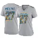 ＃27 Women's RJ Mickens Gray Game Los Angeles Chargers Atmosphere Fashion Jersey