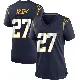 ＃27 Women's RJ Mickens Navy Game Los Angeles Chargers Team Color Jersey