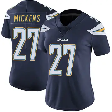 ＃27 Women's RJ Mickens Navy Limited Los Angeles Chargers Team Color Vapor Untouchable Jersey
