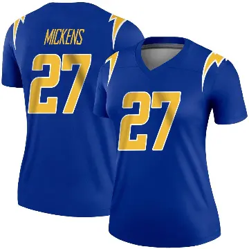 ＃27 Women's RJ Mickens Royal Legend Los Angeles Chargers 2nd Alternate Jersey