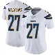 ＃27 Women's RJ Mickens White Limited Los Angeles Chargers Vapor Untouchable Jersey