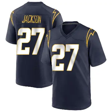 ＃27 Youth JaQuae Jackson Navy Game Los Angeles Chargers Team Color Jersey