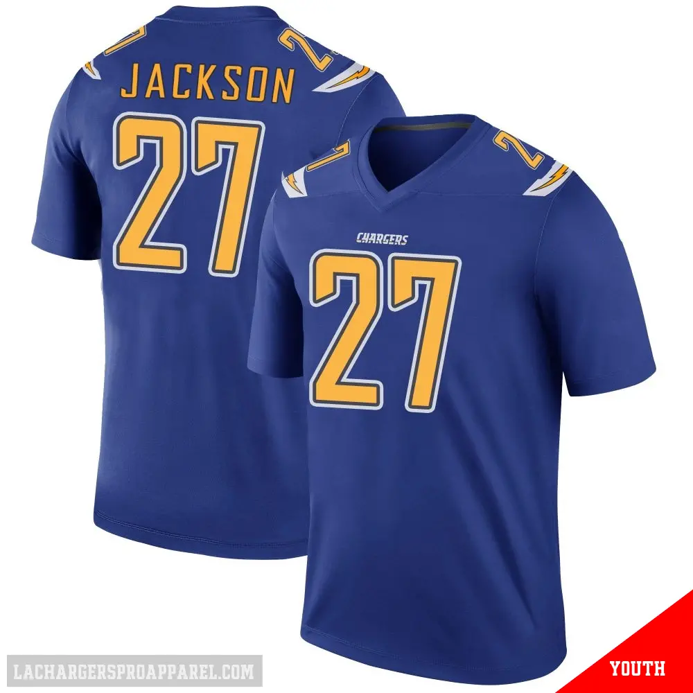 ＃27 Youth JaQuae Jackson Royal Legend Los Angeles Chargers Color Rush Jersey