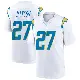 ＃27 Youth JaQuae Jackson White Game Los Angeles Chargers Jersey