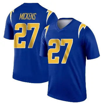 ＃27 Youth RJ Mickens Royal Legend Los Angeles Chargers 2nd Alternate Jersey