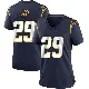 ＃29 Women's Tarheeb Still Navy Game Los Angeles Chargers Team Color Jersey