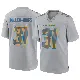 ＃31 Men's Nyheim Miller-Hines Gray Game Los Angeles Chargers Atmosphere Fashion Jersey
