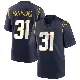＃31 Men's Nyheim Miller-Hines Navy Game Los Angeles Chargers Team Color Jersey