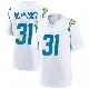 ＃31 Men's Nyheim Miller-Hines White Game Los Angeles Chargers Jersey
