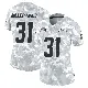 ＃31 Women's Nyheim Miller-Hines Arctic Camo Limited Los Angeles Chargers 2024 Salute to Service Jersey