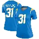 ＃31 Women's Nyheim Miller-Hines Blue Legend Los Angeles Chargers Powder Jersey