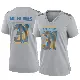 ＃31 Women's Nyheim Miller-Hines Gray Game Los Angeles Chargers Atmosphere Fashion Jersey