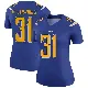 ＃31 Women's Nyheim Miller-Hines Royal Legend Los Angeles Chargers Color Rush Jersey