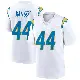 ＃44 Men's Scott Matlock White Game Los Angeles Chargers Jersey
