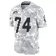 ＃74 Men's Ryan Nelson Arctic Camo Limited Los Angeles Chargers 2024 Salute to Service Jersey