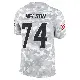 ＃74 Men's Ryan Nelson Arctic Camo Limited Los Angeles Chargers 2024 Salute to Service Jersey