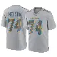 ＃74 Men's Ryan Nelson Gray Game Los Angeles Chargers Atmosphere Fashion Jersey