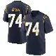 ＃74 Men's Ryan Nelson Navy Game Los Angeles Chargers Team Color Jersey