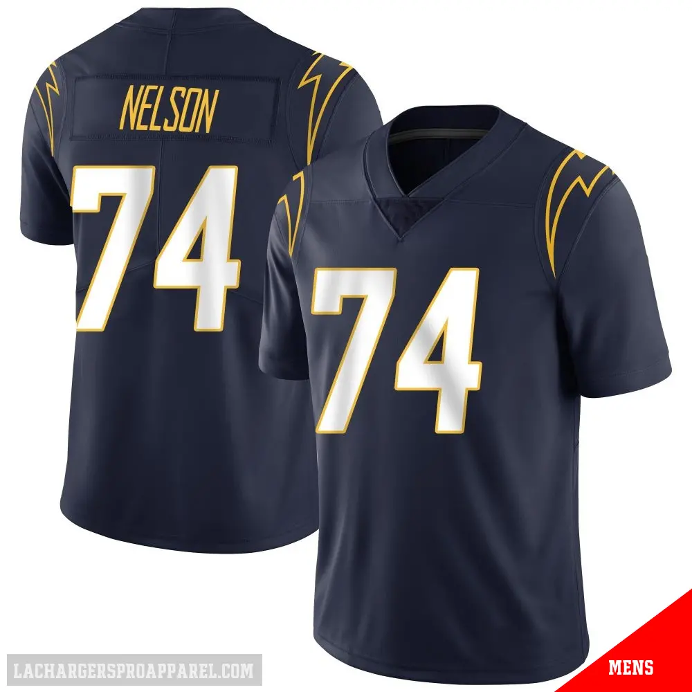 ＃74 Men's Ryan Nelson Navy Limited Los Angeles Chargers Team Color Vapor Untouchable Jersey