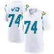 ＃74 Men's Ryan Nelson White Game Los Angeles Chargers Jersey