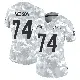 ＃74 Women's Ryan Nelson Arctic Camo Limited Los Angeles Chargers 2024 Salute to Service Jersey