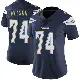 ＃74 Women's Ryan Nelson Navy Limited Los Angeles Chargers Team Color Vapor Untouchable Jersey