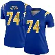 ＃74 Women's Ryan Nelson Royal Legend Los Angeles Chargers 2nd Alternate Jersey