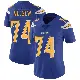 ＃74 Women's Ryan Nelson Royal Limited Los Angeles Chargers Color Rush Vapor Untouchable Jersey