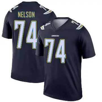 ＃74 Youth Ryan Nelson Navy Legend Los Angeles Chargers Jersey