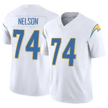＃74 Youth Ryan Nelson White Limited Los Angeles Chargers Vapor F.U.S.E. Jersey