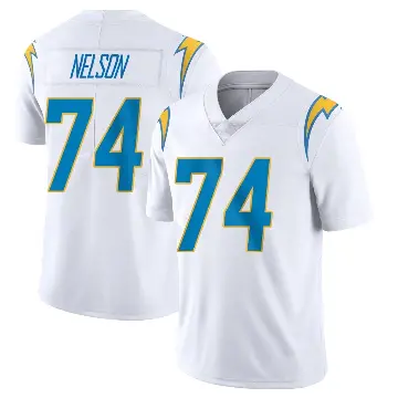 ＃74 Youth Ryan Nelson White Limited Los Angeles Chargers Vapor Untouchable Jersey